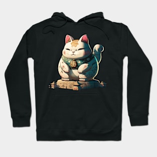 Lucky Cat: The Feline Symbol of Fortune Hoodie